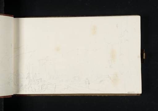 Joseph Mallord William Turner, ‘The Riva degli Schiavoni, Venice, with the Piazzetta in the Distance, and Santa Maria della Salute and San Giorgio Maggiore across the Bacino’ 1819