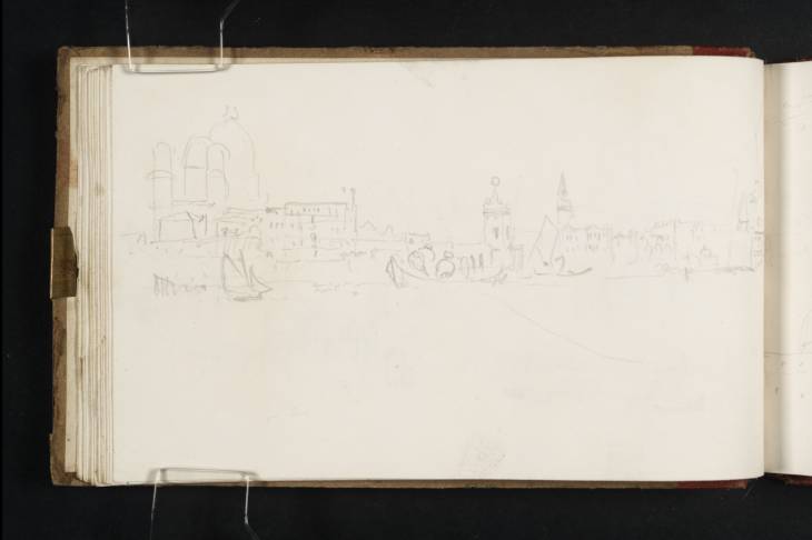 Joseph Mallord William Turner, ‘Santa Maria della Salute, Venice, with the Dogana, and the Campanili of San Moisè and San Marco (St Mark's), from the Canale della Giudecca’ 1819