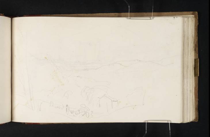 Joseph Mallord William Turner, ‘Distant Hills from above a Road through Trees, Perhaps near Rimini’ 1819