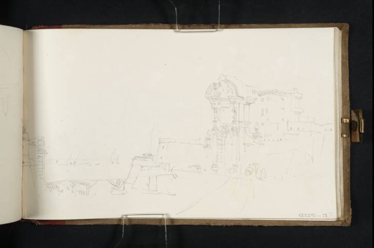 Joseph Mallord William Turner, ‘The Porta Pia and Lazzaretto, Ancona’ 1819