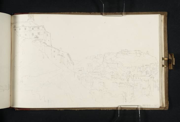 Joseph Mallord William Turner, ‘Ancona and the Cittadella to the South, from below the Cathedral’ 1819