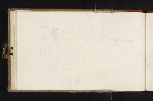 Joseph Mallord William Turner, ‘The Valley of the Musone, near Loreto; and two Distant Views of Recanati’ 1819