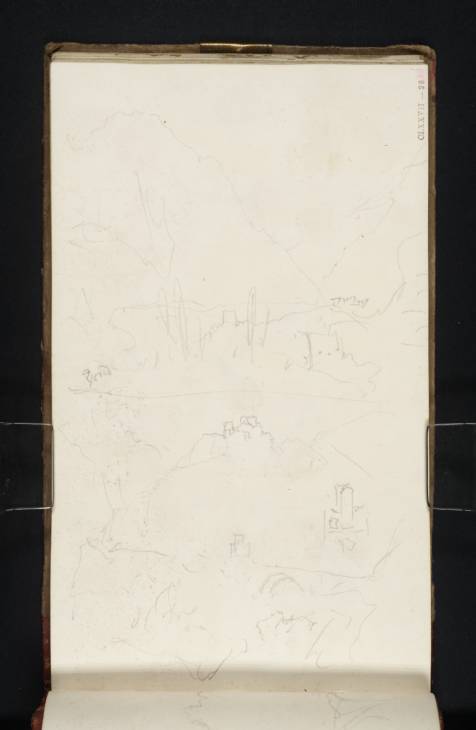 Joseph Mallord William Turner, ‘In the Apennines, with Sketches of the Rocca di Varano’ 1819