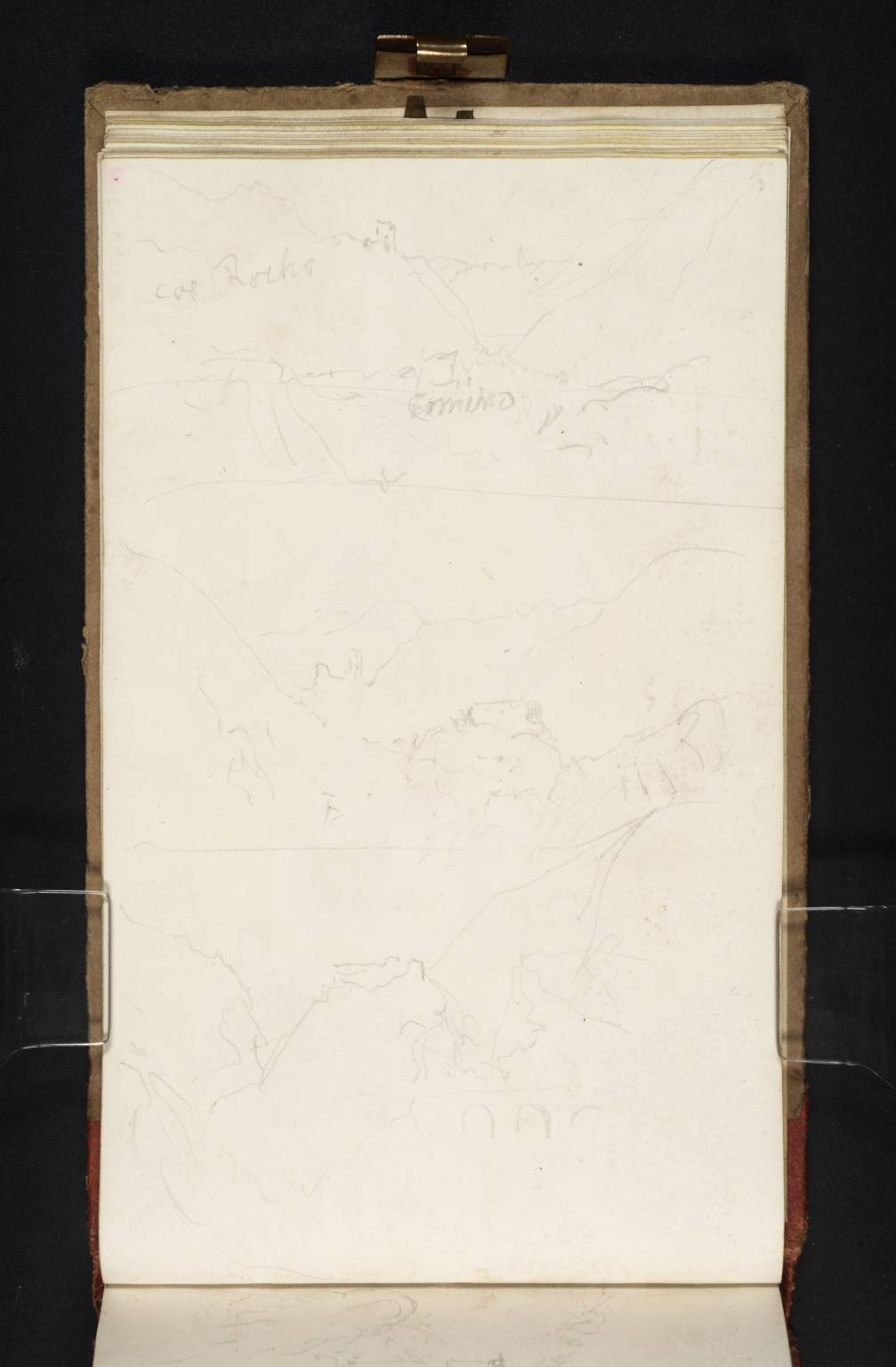 Three Sketches of the Rocca di Varano, near Camerino