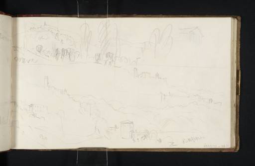 Joseph Mallord William Turner, ‘Sketches of Trevi, Pissignano and the Temple of Clitumnus’ 1819
