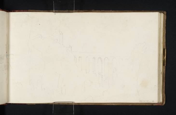 Joseph Mallord William Turner, ‘The Ponte delle Torri, Spoleto from the Valley’ 1819