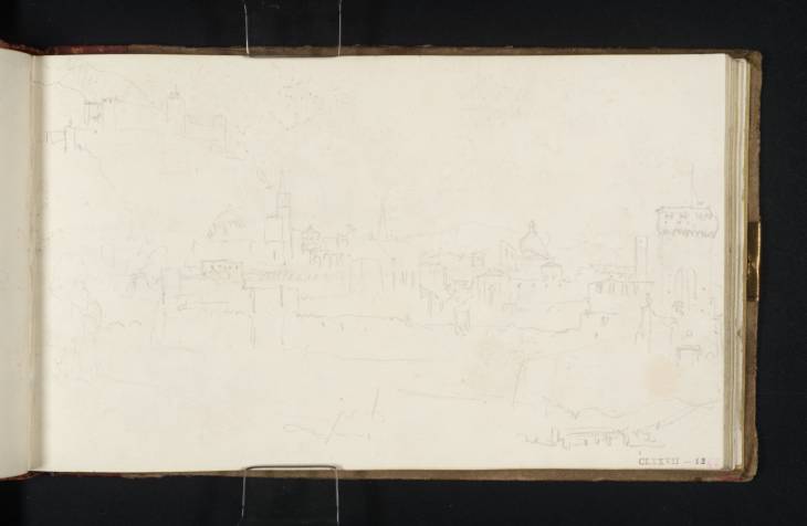 Joseph Mallord William Turner, ‘Sketches of Spoleto from near the Present-Day Ponte Garibaldi’ 1819