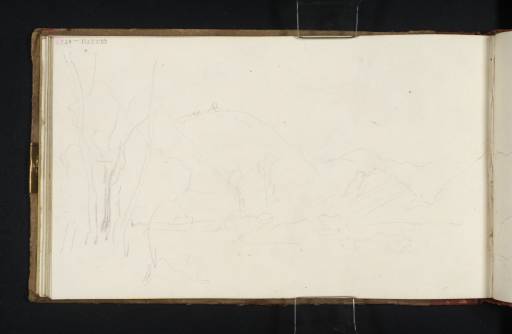 Joseph Mallord William Turner, ‘Lake Piediluco, near Terni and the Cascata delle Marmore’ 1819