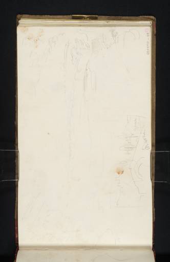 Joseph Mallord William Turner, ‘Part of the Cascata delle Marmore; and a Distant View of Narni’ 1819
