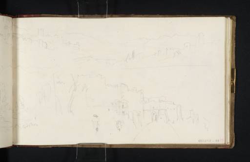 Joseph Mallord William Turner, ‘Two Sketches of Narni with the Approach to the Porta Ternana’ 1819