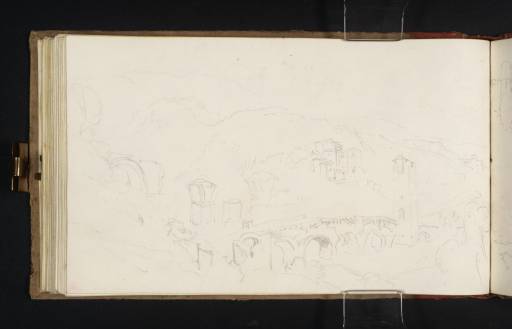 Joseph Mallord William Turner, ‘Bridge of Augustus and the Medieval Bridge, Narni’ 1819