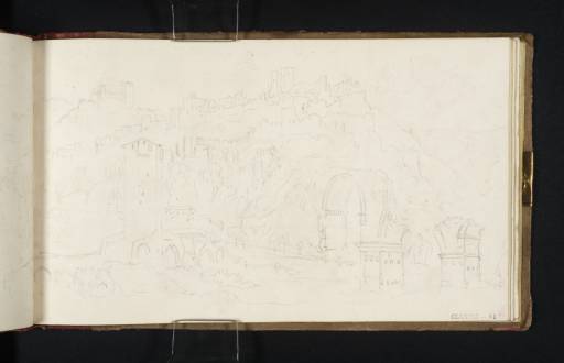 Joseph Mallord William Turner, ‘Narni from the North-East, with the Medieval and Roman Bridges’ 1819