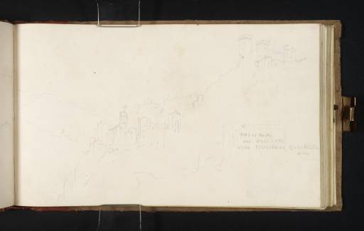 Joseph Mallord William Turner, ‘Narni, with the Rocca d'Albornoz and an inscription to Pius VI’ 1819