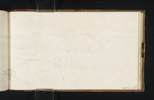 Joseph Mallord William Turner, ‘Borghetto from the South, with a Distant View of the Ponte Felice and the Valley of the Tiber’ 1819
