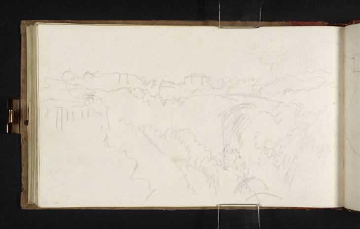 Joseph Mallord William Turner, ‘Forte Sangallo, from the gorge at Civita Castellana’ 1819