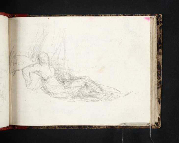 Joseph Mallord William Turner, ‘A Reclining Female Nude in a ?Curtained Interior’ 1828-9