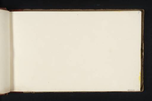 Joseph Mallord William Turner, ‘Blank’ 1819 (Blank right-hand page of sketchbook)