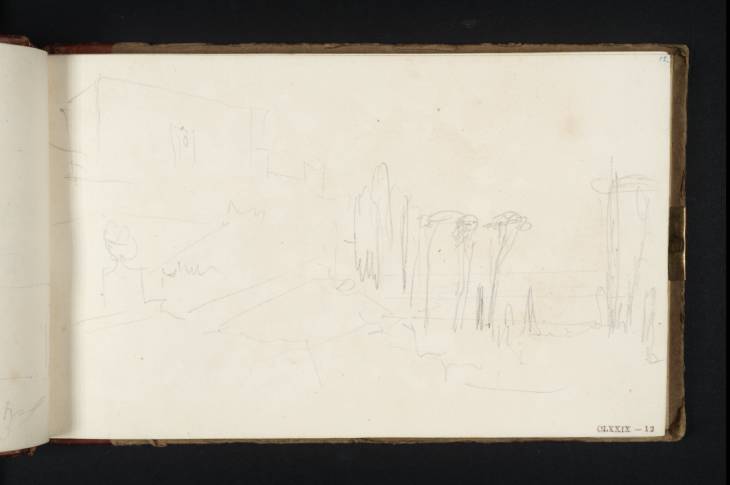 Joseph Mallord William Turner, ‘The Casino and Gardens of the Villa d'Este, Tivoli’ 1819