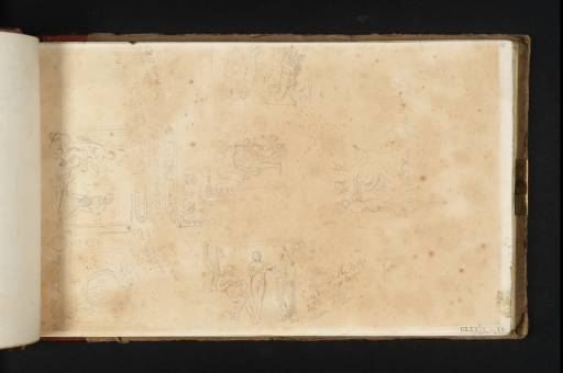Joseph Mallord William Turner, ‘Details of the Decorations of Raphael's Loggia in the Vatican: The Frescoes of 'Raphael's Bible' from the Second Vault of the Ceiling’ 1819