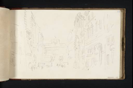Joseph Mallord William Turner, ‘Castel Sant'Angelo, Rome, Seen from the Church of Santi Celsi e Giuliano’ 1819