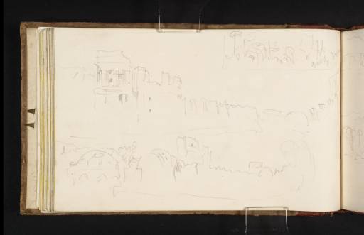 Joseph Mallord William Turner, ‘Sketches of the Villa Adriana, Tivoli: the Praetorium and Large Baths’ 1819