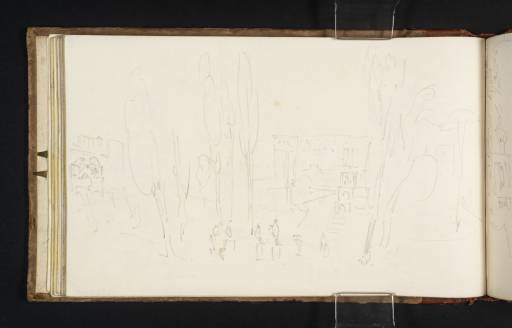 Joseph Mallord William Turner, ‘The Villa d'Este, Tivoli, from the Rotunda of the Cypresses’ 1819