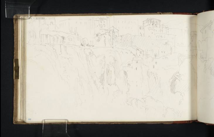 Joseph Mallord William Turner, ‘View of Tivoli looking towards Ponte San Rocco and the So-Called Temple of Vesta’ 1819