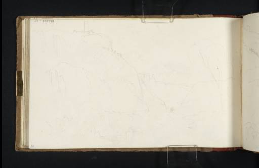 Joseph Mallord William Turner, ‘The Santuario di Ercole Vincitore, Tivoli, seen from the Valley’ 1819