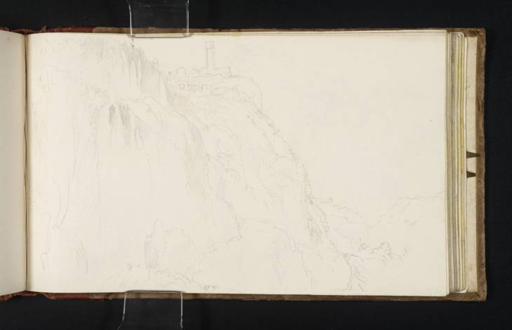 Joseph Mallord William Turner, ‘Tivoli, seen from the Valley, with the Santuario di Ercole Vincitore’ 1819