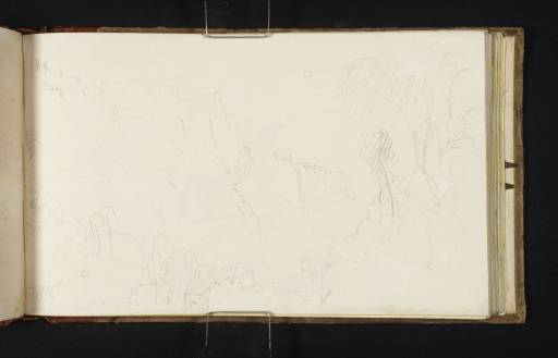 Joseph Mallord William Turner, ‘The Santuario di Ercole Vincitore, Tivoli, seen from the Valley’ 1819