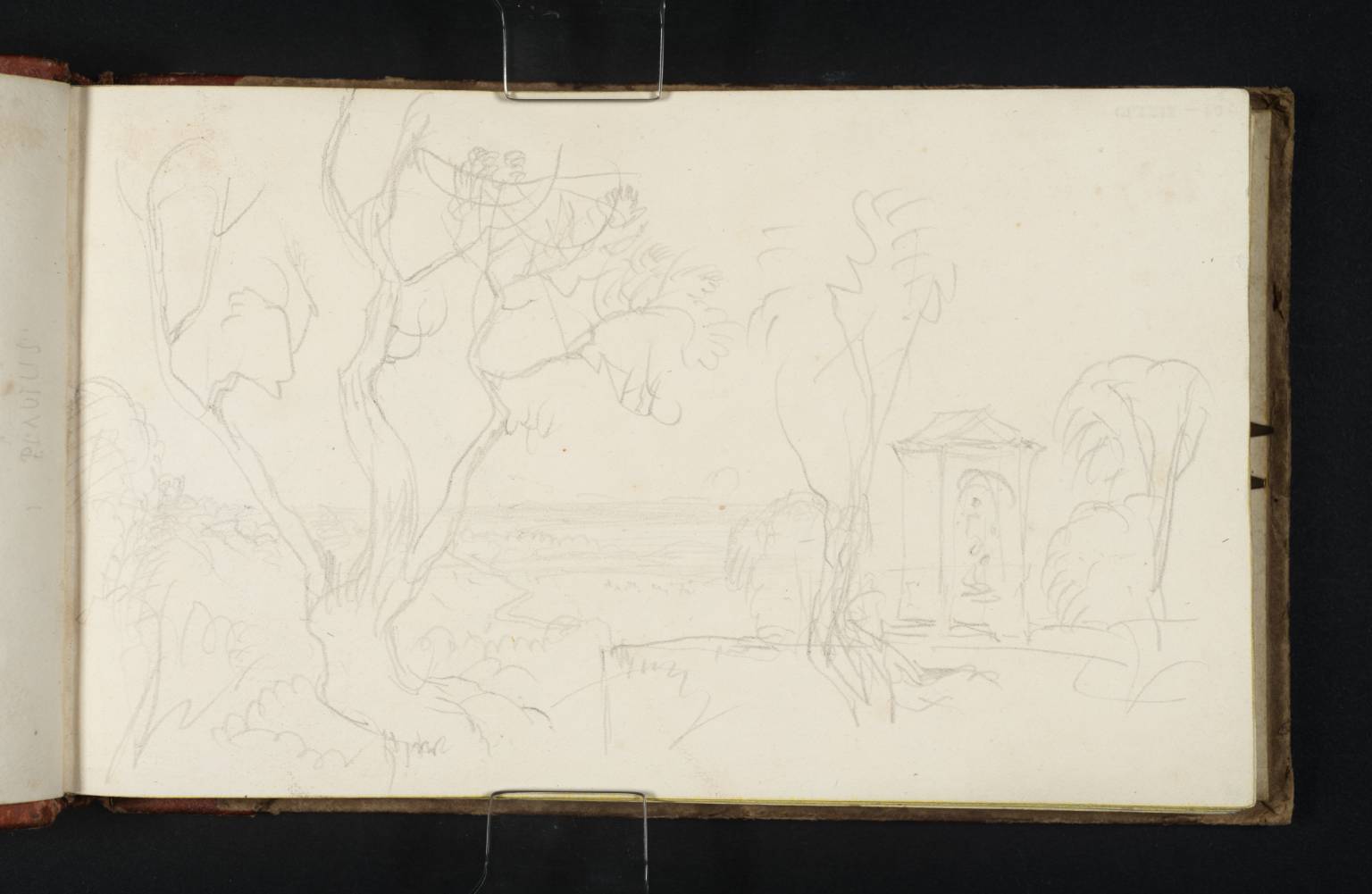 View of the Roman Campagna with a Roadside Altar, ?Tivoli