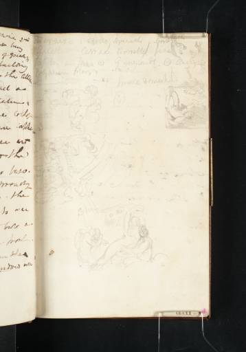 Joseph Mallord William Turner, ‘Notes and Sketches relating to the Farnese Gallery, Palazzo Farnese, Rome’ 1819