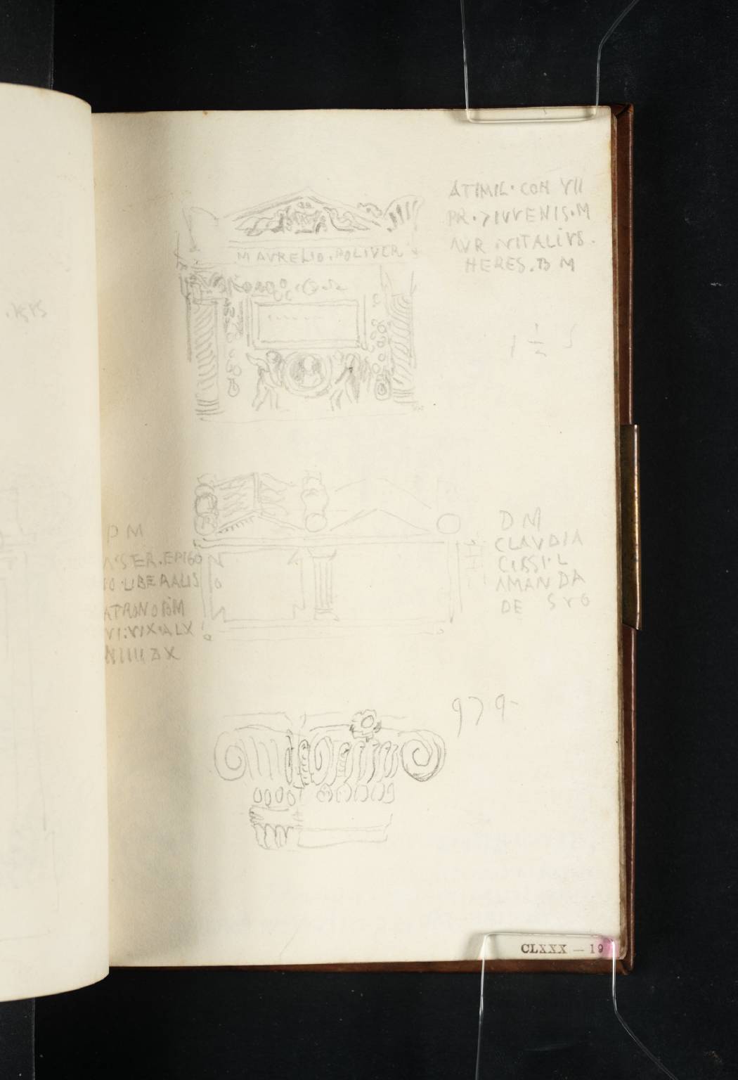 Studies of Sculptural Fragments from the Vatican Museums, Including the Ash Urn of M. Aurelius Polycrates, and the Double Ash Urn of A. Ser. Epigonus and Claudia Cissi 1. Amanda