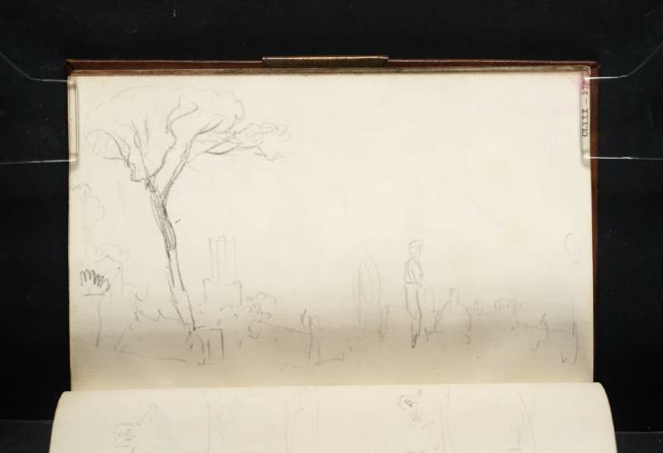 Joseph Mallord William Turner, ‘The Colonna Pine, Rome, with the Torre dei Milize’ 1819