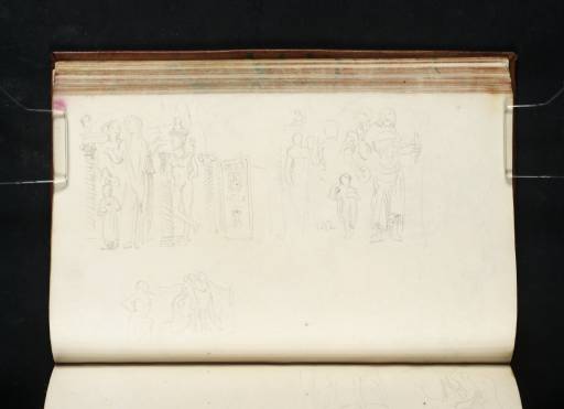 Joseph Mallord William Turner, ‘Studies of Sculptural Fragments from the Vatican Museums, Including the Front of a Sarcophagus’ 1819