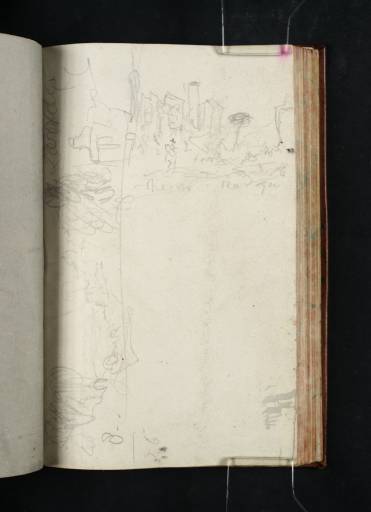 Joseph Mallord William Turner, ‘Landscape sketches of Nemi, and Lake Nemi from Ariccia’ 1819