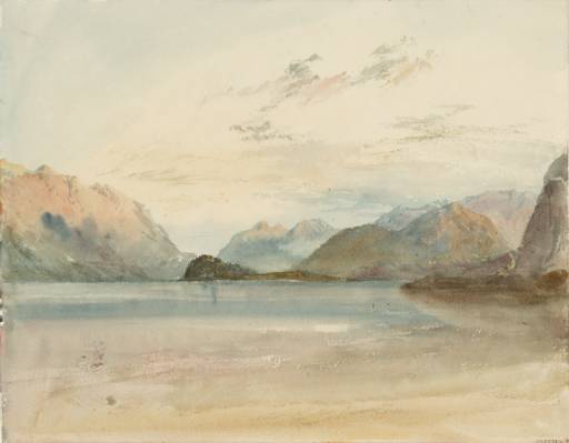 Joseph Mallord William Turner, ‘Lake Como from Menaggio, Looking towards Bellagio’ 1819