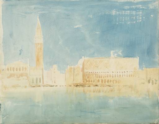 Joseph Mallord William Turner, ‘Venice: The Campanile of San Marco (St Mark's) and the Palazzo Ducale (Doge's Palace) - Late Morning’ 1819