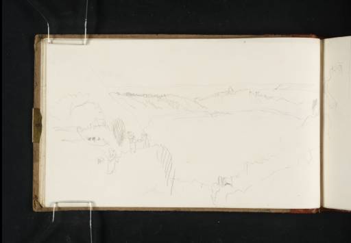 Joseph Mallord William Turner, ‘View of Lake Albano Looking towards Castel Gandolfo’ 1819