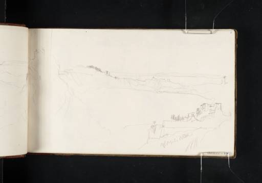 Joseph Mallord William Turner, ‘Two Sketches: Lake Albano Looking towards Castel Gandolfo; and the Monastery of Palazzola’ 1819