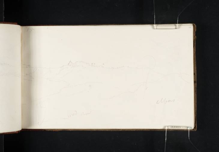 Joseph Mallord William Turner, ‘Lake Albano and Castel Gandolfo’ 1819