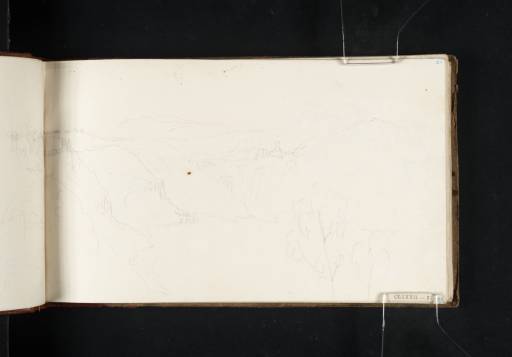Joseph Mallord William Turner, ‘Nemi, across Lake Nemi’ 1819