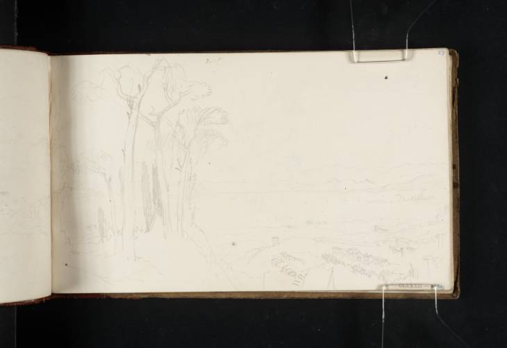 Joseph Mallord William Turner, ‘View from the Villa Ruffinella, Frascati, near Tusculum’ 1819