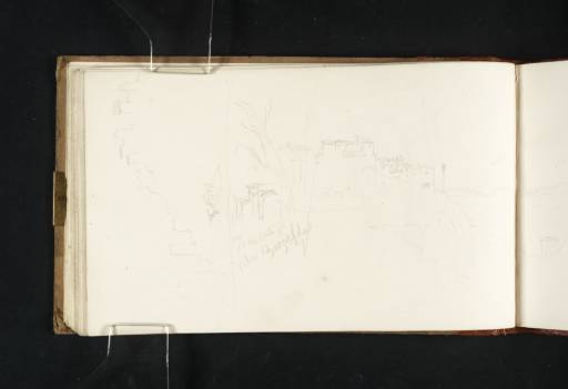 Joseph Mallord William Turner, ‘Two Sketches: View of a Villa at Frascati; and Entrance to Marino with the Public Washhouse’ 1819