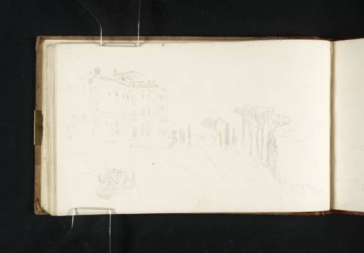 Joseph Mallord William Turner, ‘The Villa Rufinella, Frascati, with Rome in the Distance’ 1819