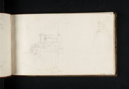 Joseph Mallord William Turner, ‘Two Sketches in Rome: The Casa dei Crescenzi, also Known as Casa di Pilato; and the Porta Asinaria’ 1819