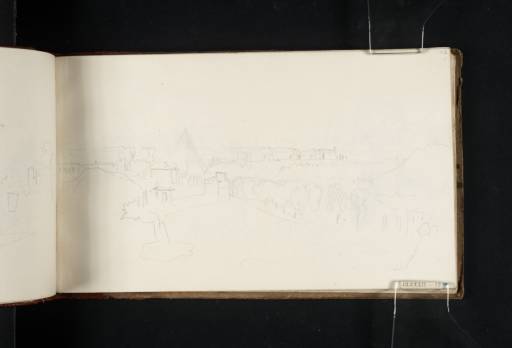Joseph Mallord William Turner, ‘Pyramid of Cestius and the Porta San Paolo, Rome, from the Aventine Hill’ 1819