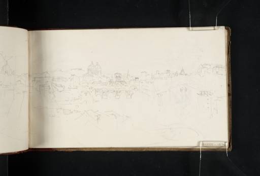 Joseph Mallord William Turner, ‘View of Rome from the River Tiber, with the Ponte Rotto’ 1819