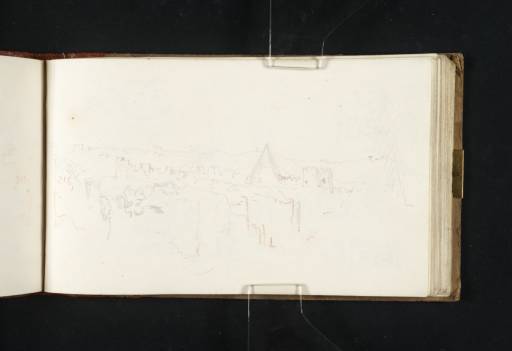 Joseph Mallord William Turner, ‘View from the East of the Pyramid of Cestius and the Porta San Paolo, Rome’ 1819