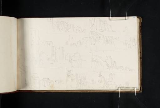 Joseph Mallord William Turner, ‘Nine Sketches of the Aurelian Walls, Rome’ 1819